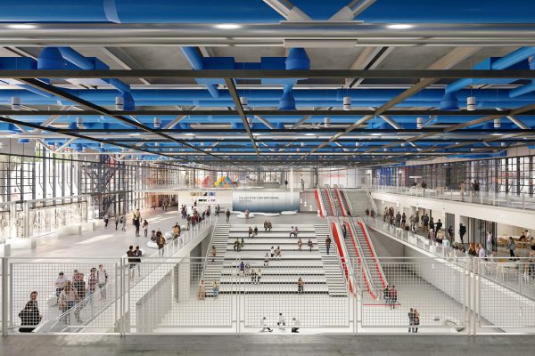 Centre Pompidou – Mezzanine vers Pole Nord (c) Moreau Kusunoki en association avec Frida Escobedo Studio Centre Pompidou - Mezzanine vers Pole Nord (c) Moreau Kusunoki en association avec Frida Escobedo Studio